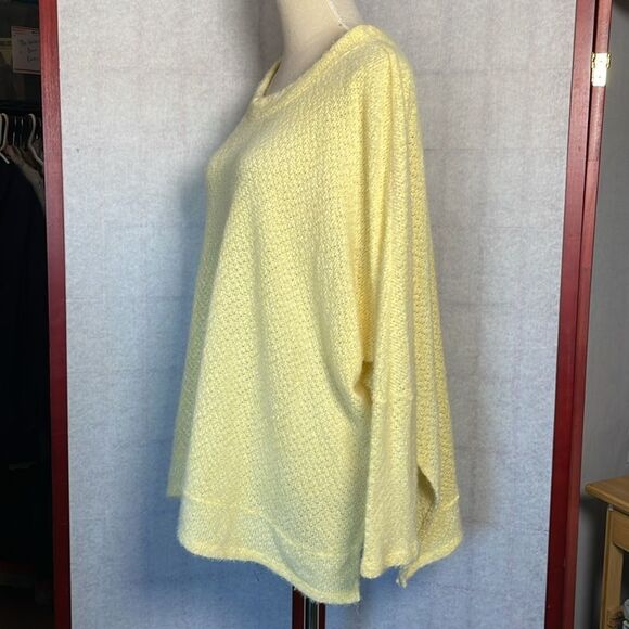 Cherish Cozy Butter Yellow Oversized Relaxed Fit Women's Sweater (Size: Small) - Picture 4 of 11